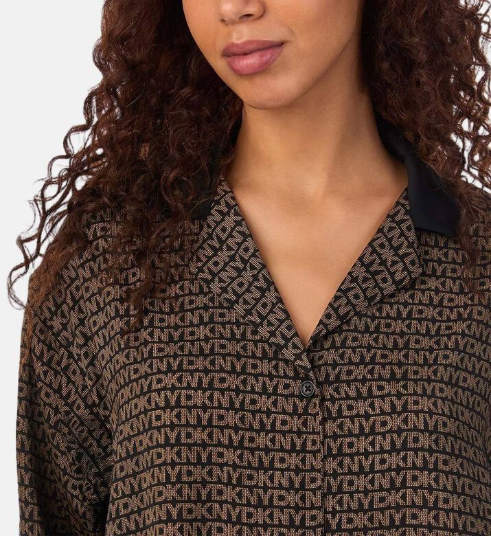 Bracelet Sleeve All-over Print Notch Sleepshirt