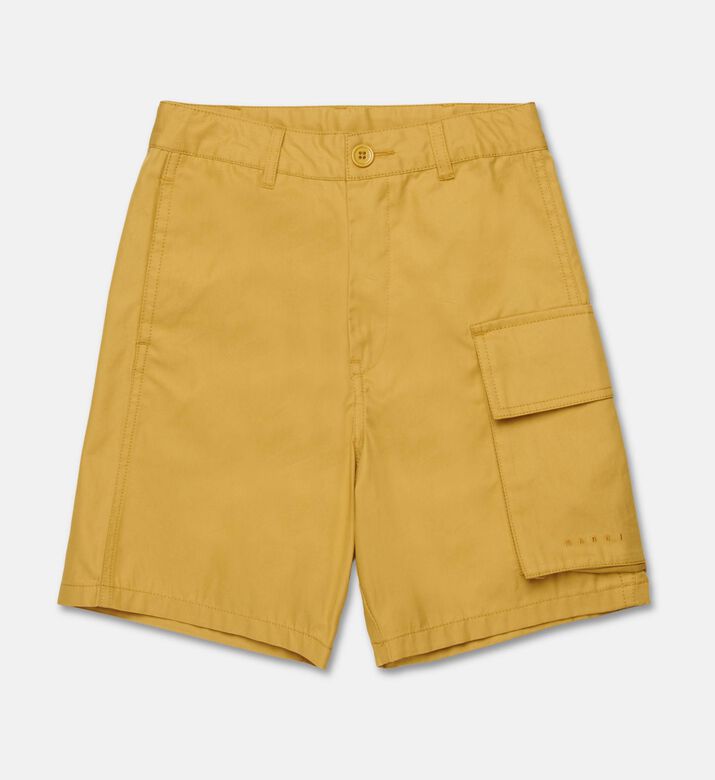 Marni Logo-embroidery Flap Pocket Shorts, Packshot View