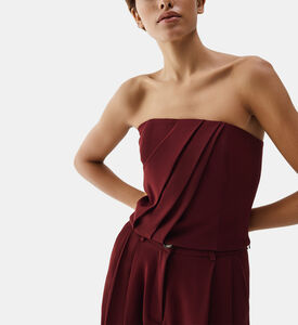 بلوزة بلا أكمام بتصميم ملفوف