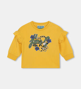 تيشيرت بأكمام طويلة مكشكشة