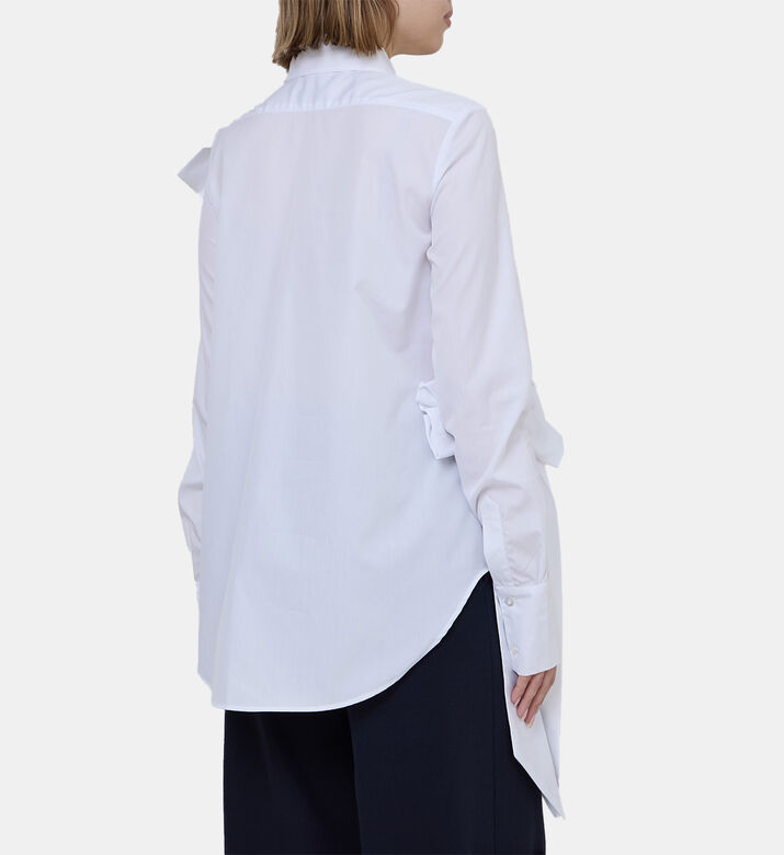 Drape Bow-applique Shirt