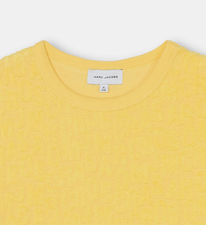 Terry Towel Jumbled Logo Dress Terry Towel Jumbled Logo Dress