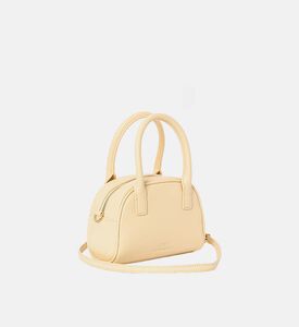 La Mia Bambina Mini Top-handle Logo Bag, Yellow, Packshot View