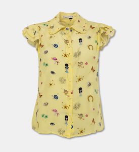 Alice and Olivia Graphic-print Button Closure Shirt, Packshot View