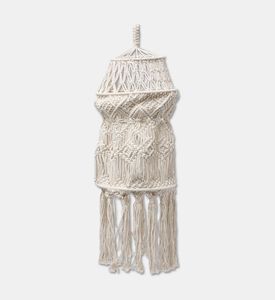 Home Deco and More Tala Natural Cotton Macrame Chandelier, Packshot View