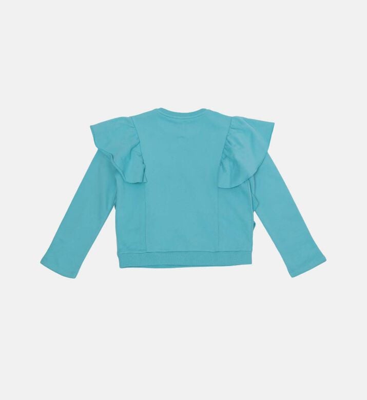 Girl Frill-detailed Sweatshirt Girl Frill-detailed Sweatshirt