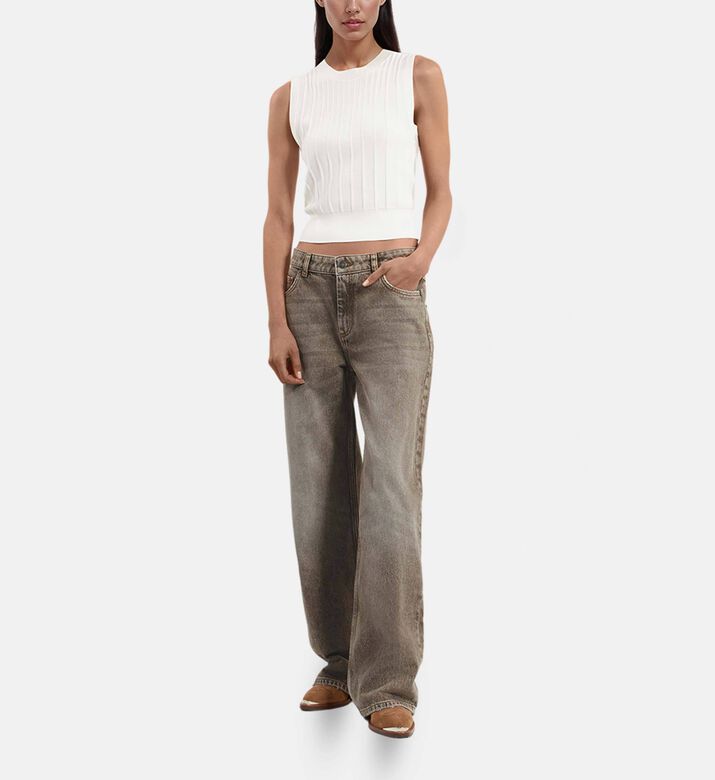The Kooples Wide-leg Jeans, Model View