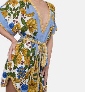 Farm Rio Garden Scarf Mini Dress, Model View