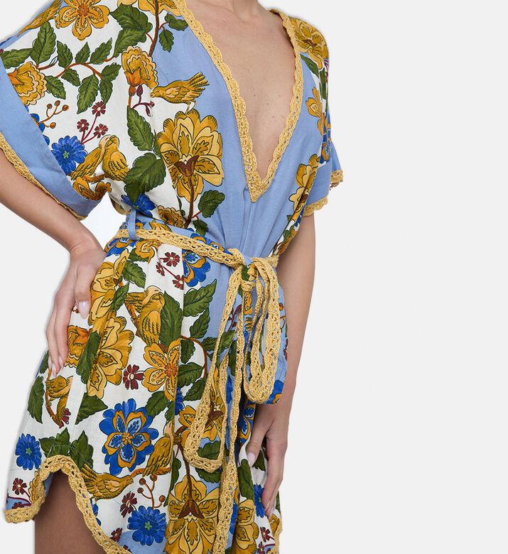 Farm Rio Garden Scarf Mini Dress, Model View