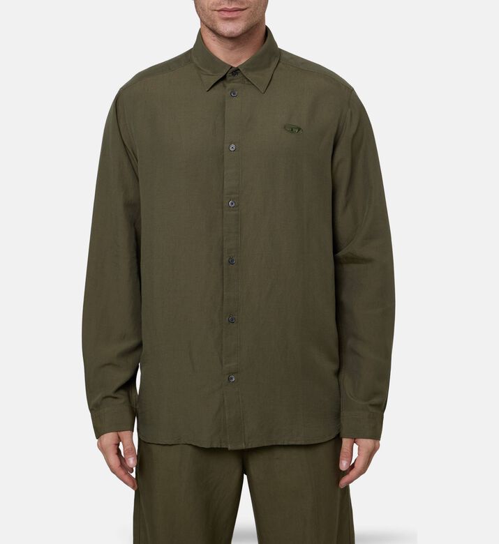 Diesel Shirt, Green, 48, Model View