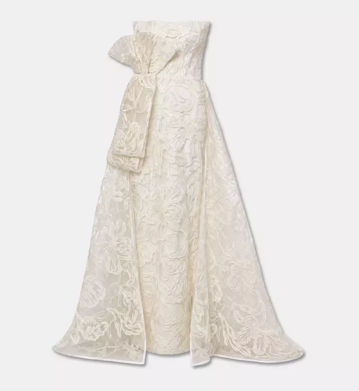 L Atelier Du Luxe Couture Lace High-low Gown, Packshot View