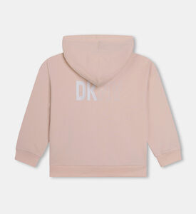 كارديغان بغطاء رأس بطبعة لوغو للجنسين