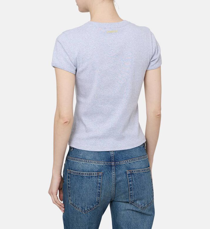 تيشيرت قطن بطبعة جملة معبرة