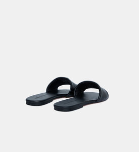 Marc Jacobs Leather Slide-on Sandal, Black, Eu-36, Packshot View