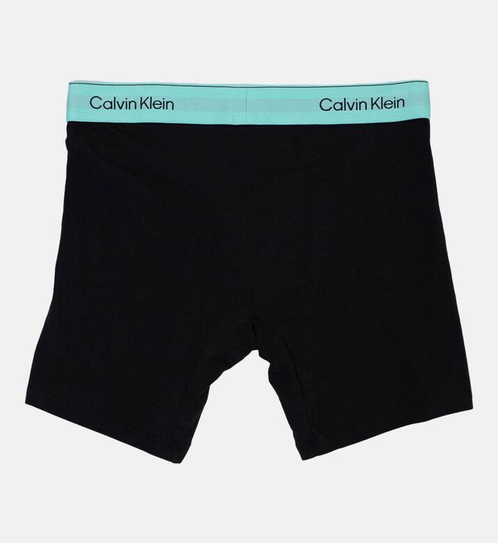 Calvin Klein Casual Logo-print 3-pack Boxers, Blue, Xxl, Packshot View