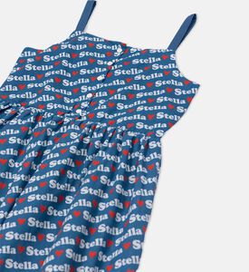 فستان بطبعة شعار عل كامله