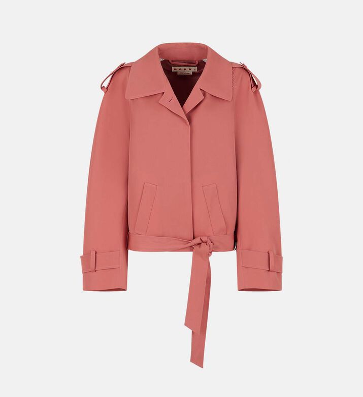 Tie Closure Long-sleeve Jacket