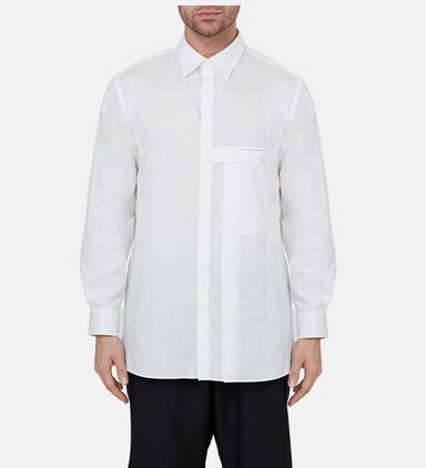 Pleated Pocket Long Sleeve Shirt