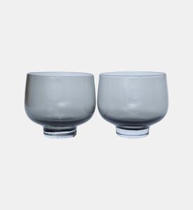 طقم أكواب شرب زجاجية قطعتين