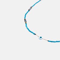 Druzzy Turquoise Evil-eye Charm Necklace
