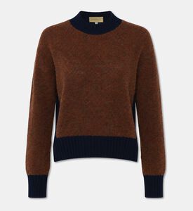 Momoni Contrast Trim Wool-blend Sweater, Packshot View