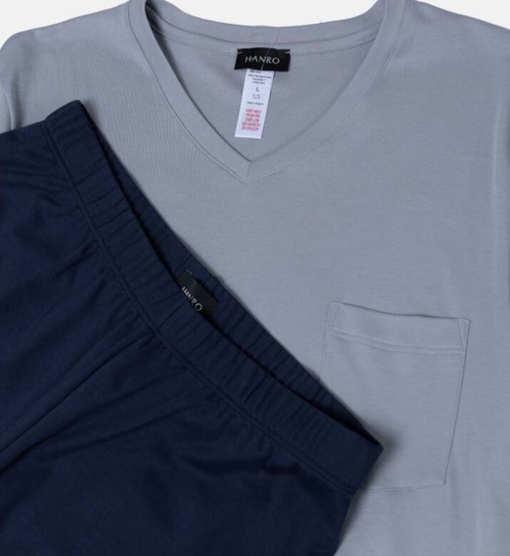 بيجامة ليلية نهارية بأكمام قصيرة