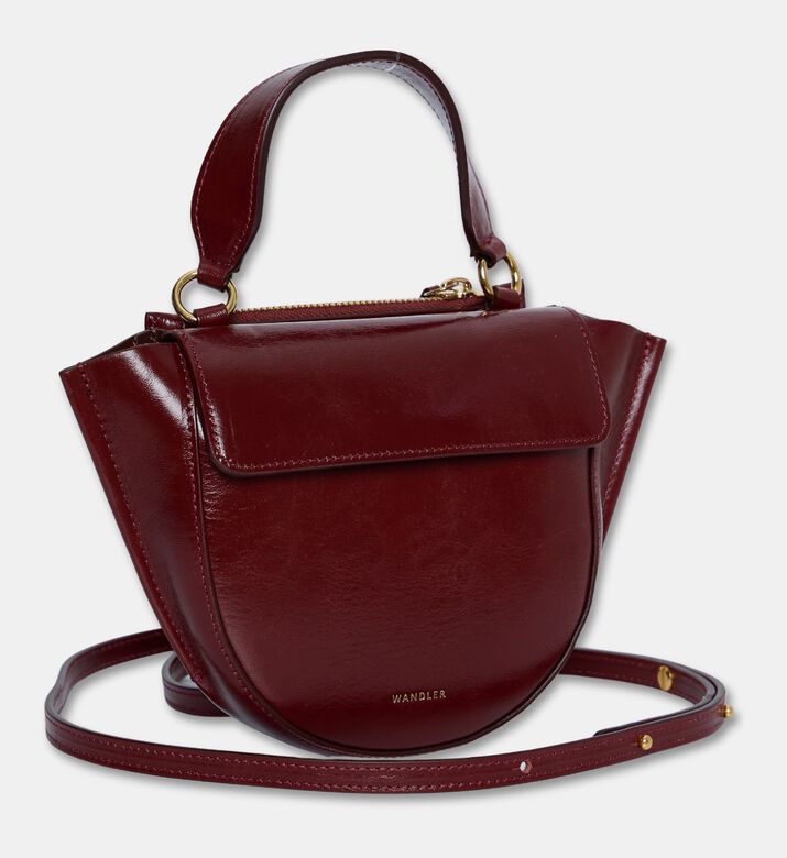 Wandler Bag Hortensia Piccola, Burgundy, Packshot View