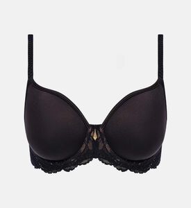 Wacoal Floral-embroidery Regular-fit Bra, Black, 100, G, Packshot View