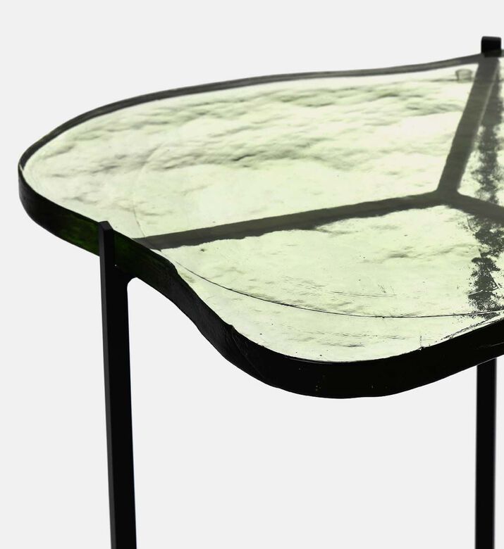 Home Deco and More Nesty Glass Top Side Table 2-piece Set, Packshot View