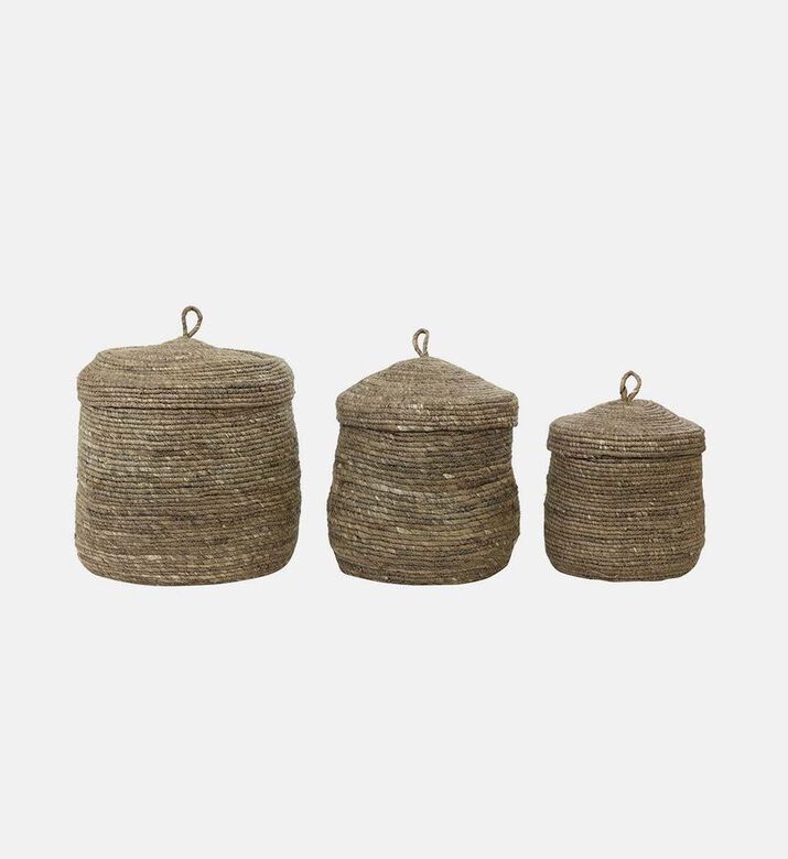 Mangala Lidded Basket Storage Set