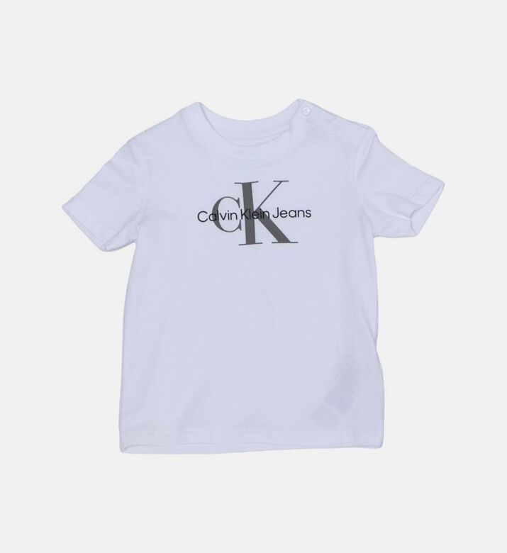 Denim Newborn Monogram T-shirt
