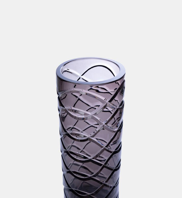 Duccio Di Segna Cylindric Crystal Infinity Vase, Packshot View