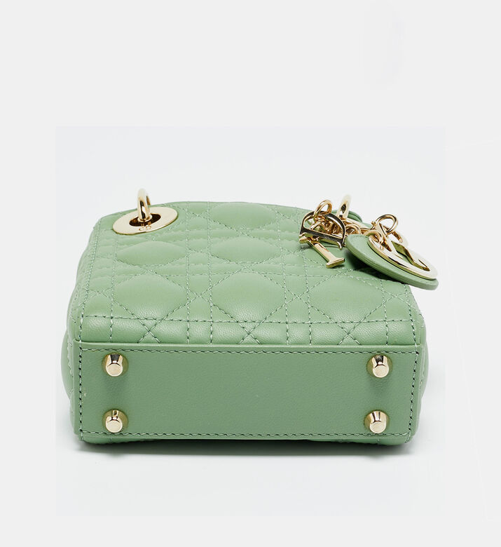 Dior Preowned Dior Green Micro Lady Dior Tote, Packshot View