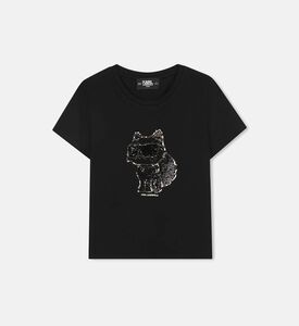 تيشيرت قصير الأكمام بتصميم شخصية شوبيت مزينة بترتر