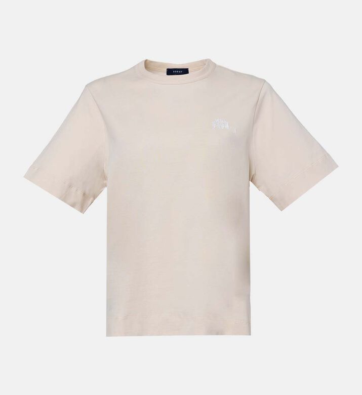 Eileen Round-neck Cotton T-shirt
