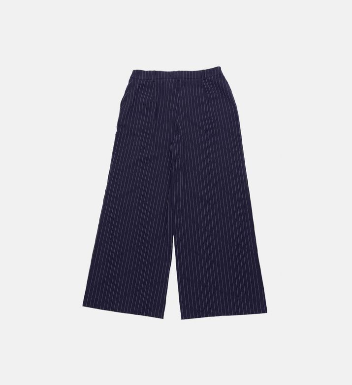 Striped Wide-leg Pants