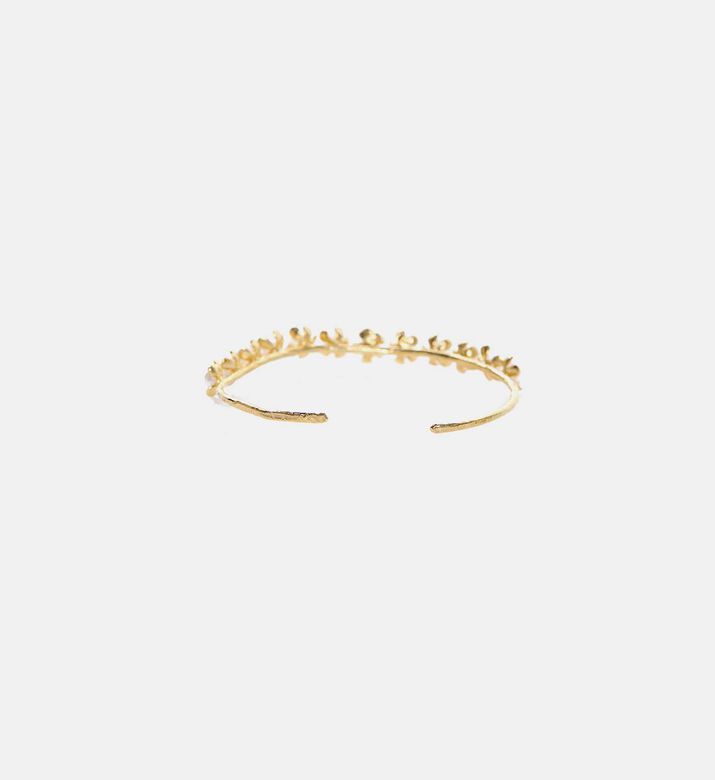Gold-plated Flower-shaped Bracelet