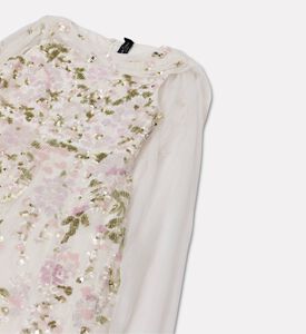 Needle & Thread Dress Wisteria, White, 12-years, Packshot View