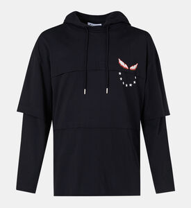 سويت شيرت بغطاء رأس بايف سمايل