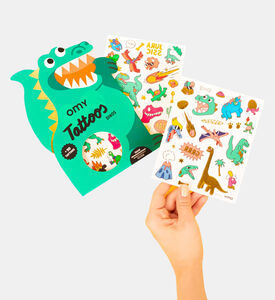 حزمة ملصقات وشم مؤقتة بشكل ديناصورات