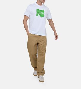 تيشيرت بطبعة شعار مكعب