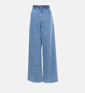 Wide Leg High-waist Denim Jeans