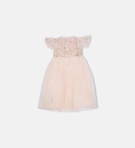 Ruffled Tiered Tulle Dress