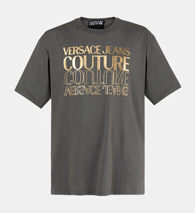 Upside-down Gold Cotton T-shirt