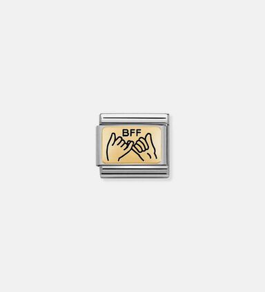 Composable Classic 18k Gold Bff Hands Plate