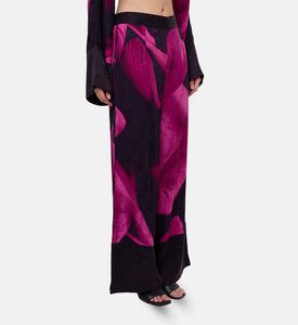 Niluu Floral-print Wide-leg Pants, Model View