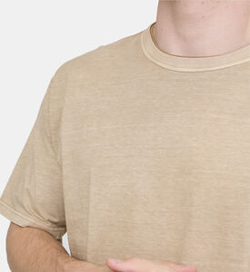 Cotton Plain Crewneck T-shirt