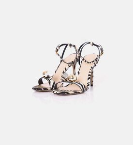 Zebra-print Stiletto Sandals Zebra-print Stiletto Sandals