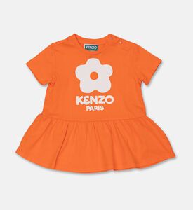 Kenzo Floral Logo Printed Jersey Dress, Packshot View