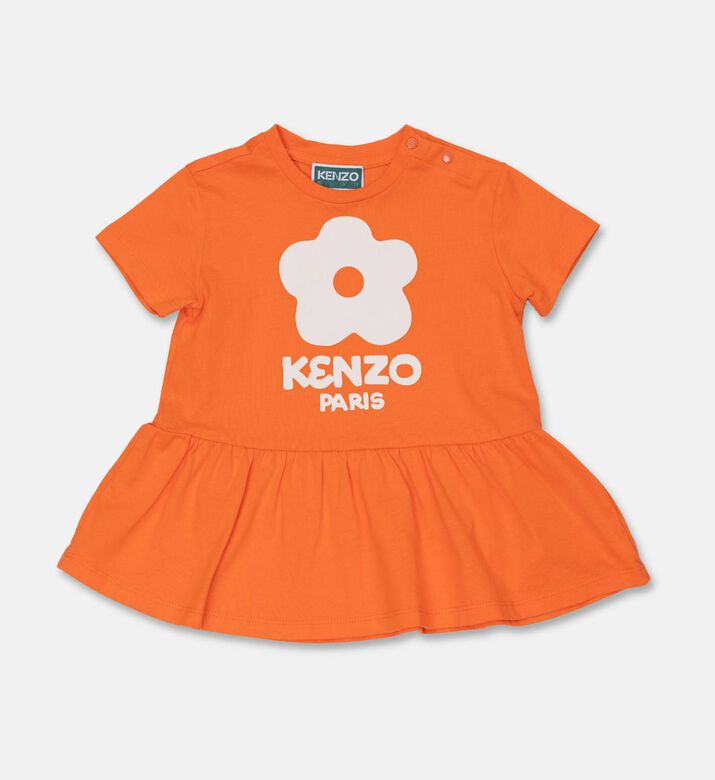 Kenzo Floral Logo Printed Jersey Dress, Packshot View